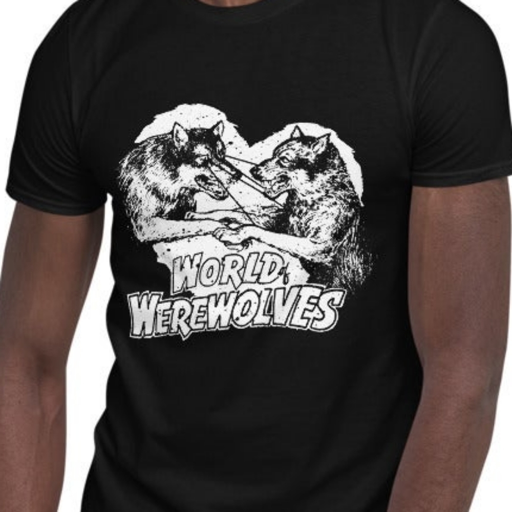 The Art of Hrothgar - World of Werewolves Black Grahic Tee